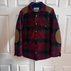 Wool Plaid Puffer Quilted Jacket